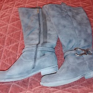 Extra wide calf knee high boots